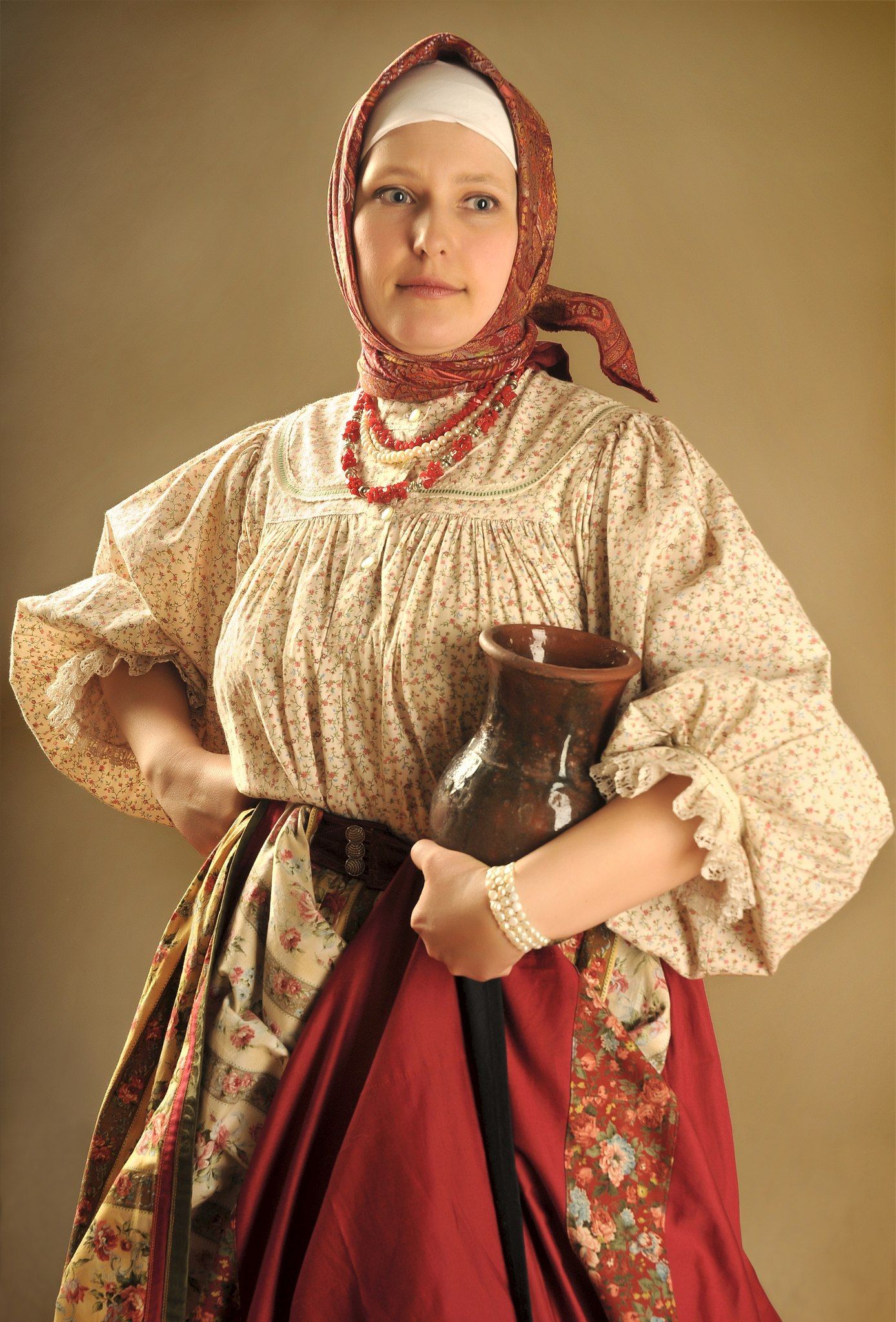 Girls in Slavic costumes in Algiers