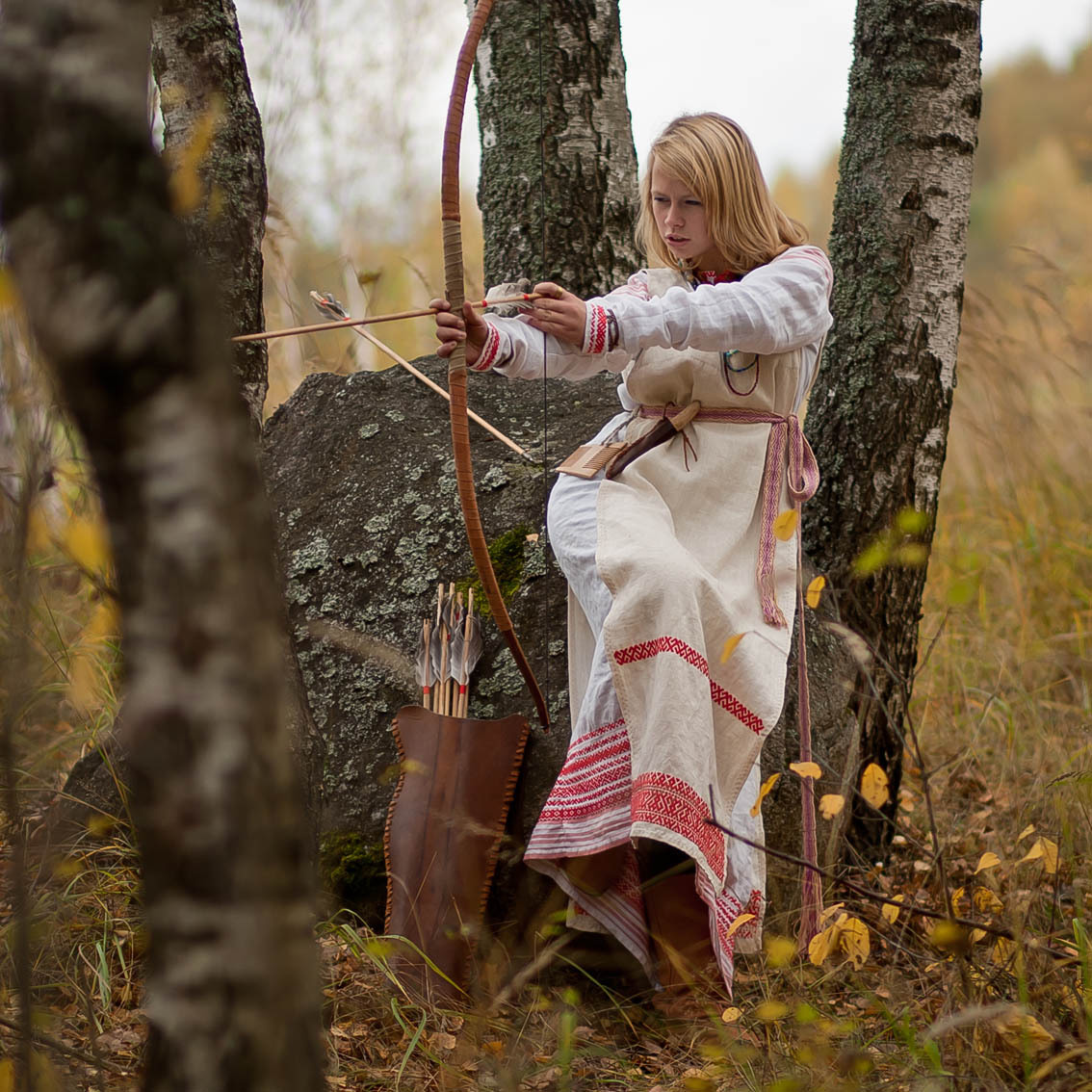 Sexy photo Girls in Slavic costumes in Algiers
